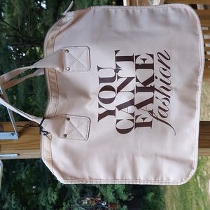 VINTAGE CFDA Designers Customize “You Can’t Fake Fashion” Bag Tote Nwts